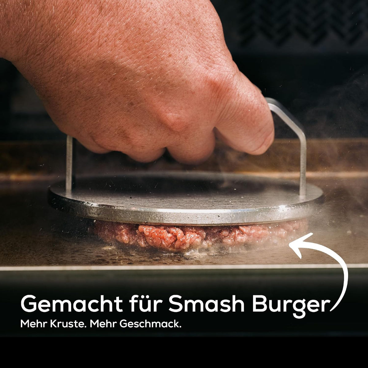 Smash-Burgerpresse aus Edelstahl